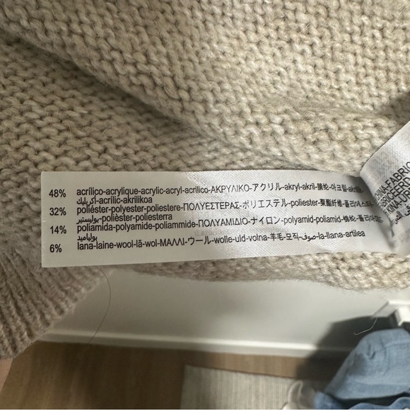 Zara Chunky Knit Crew Neck Sweater - Picture 5 of 6